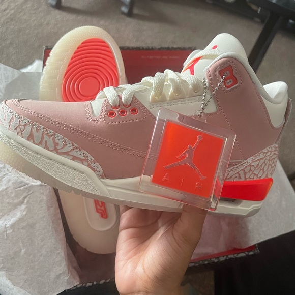 Jordan Shoes - Jordan Pink and White Women's Sneakers